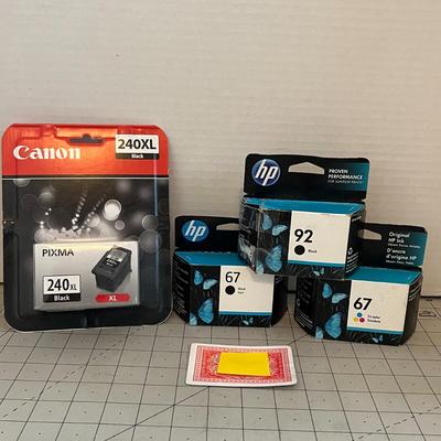 3 Set Of Hp Ink Cartridge and Canon 240 XL Ink Cartridge Black