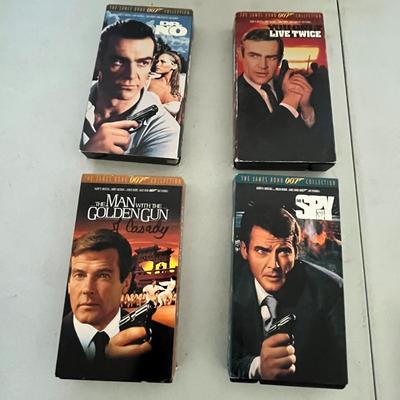 14 VHS Tapes Collection James Bond and more