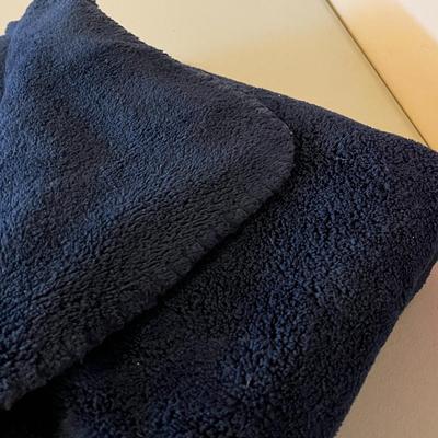 Navy Blue Throw Blanket