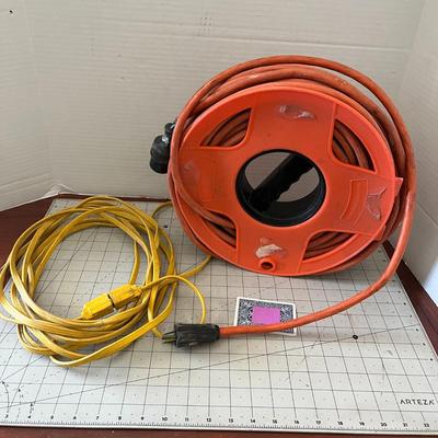 Cord Reel with Extension Cord and Extention Cord Set