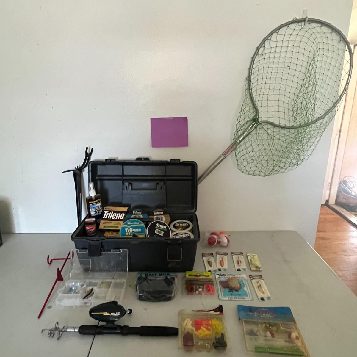 Plano Tackle Box With Tackle Kit w/ Lots Of NEW Items! | EstateSales.org