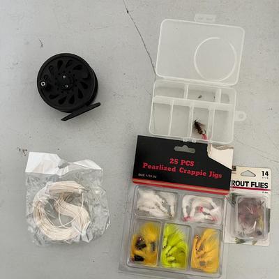 Fly Fishing Kit, Pole, flies, wisdom book
