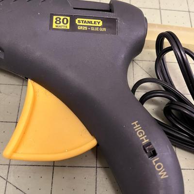 Stanley Glue Gun and Black & Decker Wizard Rotary Tool and Hollow Creative Wood Burner