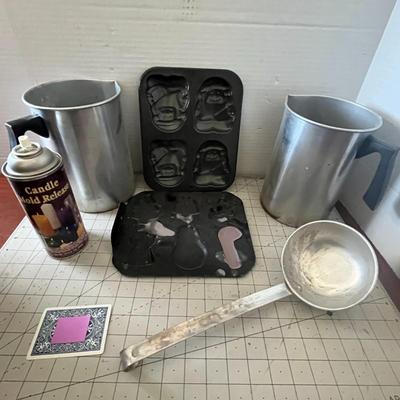 Candle Making Kit with Molds, Wax, Wax Release Spray