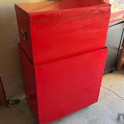 Tool cabinet on wheels