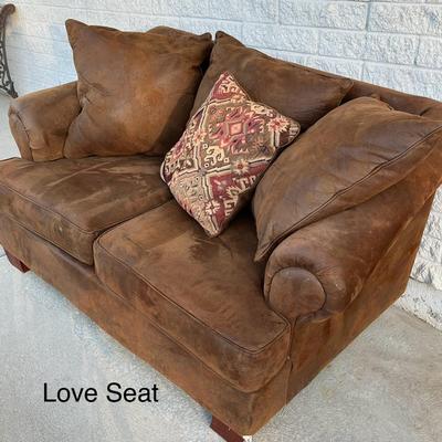 Brown Suede Loveset