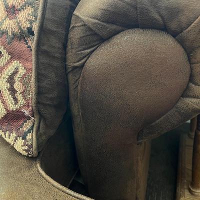 Brown Suede Sofa Couch