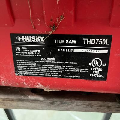 Husky Tools Thd750l Tile Saw
