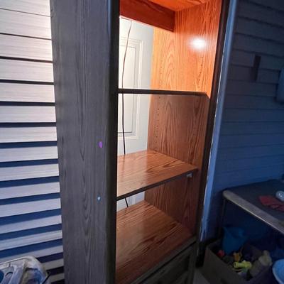 Wooden Book Shelf With Drawer