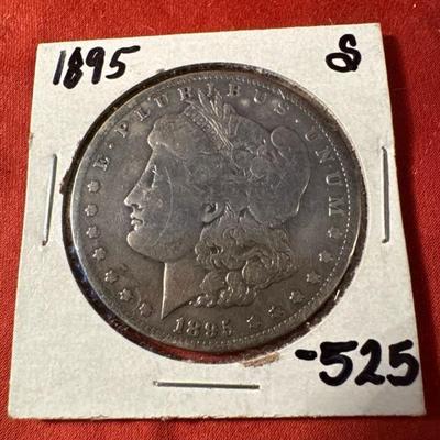 1895 S MORGAN U S 1$ scarce VF