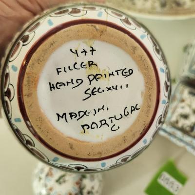Collection of Portuguese Hand Painted Porcelain Portugal Trinket box