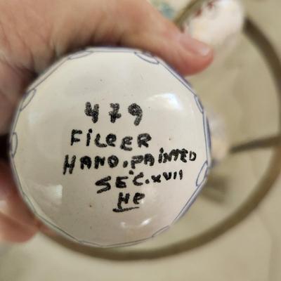 Collection of Portuguese Hand Painted Porcelain Portugal Trinket box