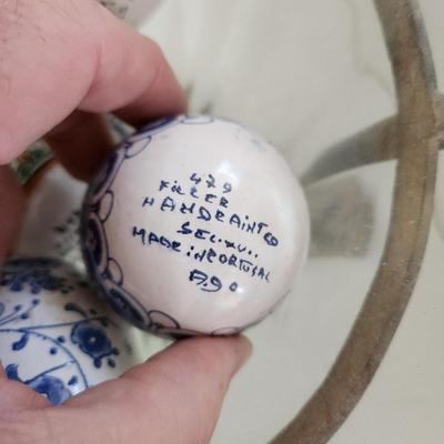 Collection of Portuguese Hand Painted Porcelain Portugal Trinket box