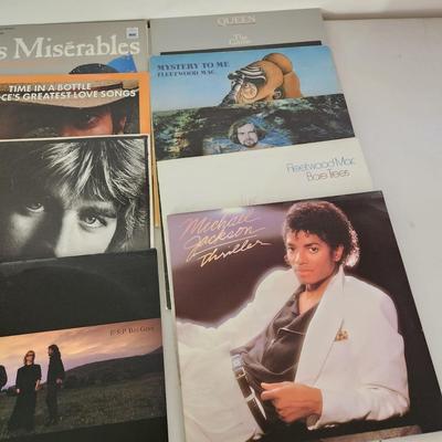 Collection of Record Albums Buddy Holly John Denver Blood Sweat & Tears Fleetwood Mac Michael Jackson Bee Gees