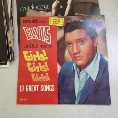 Collection Record Albums Elvis, Eagles, Bowie, bob marley, Houston Lennon Billy Joel and more