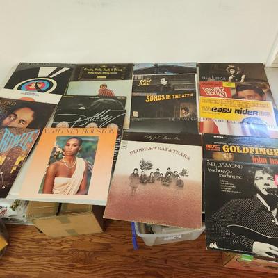Collection Record Albums Elvis, Eagles, Bowie, bob marley, Houston Lennon Billy Joel and more