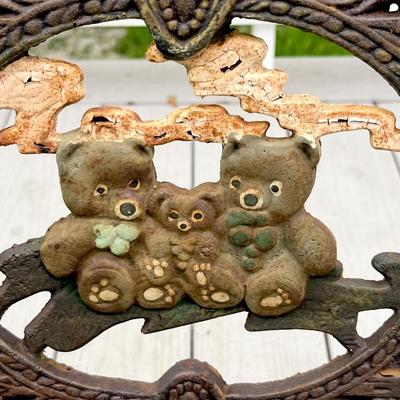 Vtg. Cast Iron Children’s Patio Bench