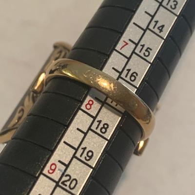 14k Evening Ring with Huge Stone