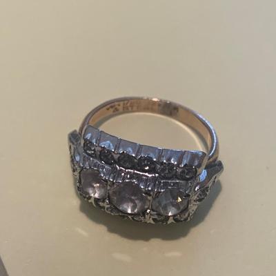 Sterling & Gold Plated Estate Ring