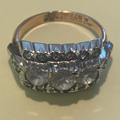 Sterling & Gold Plated Estate Ring