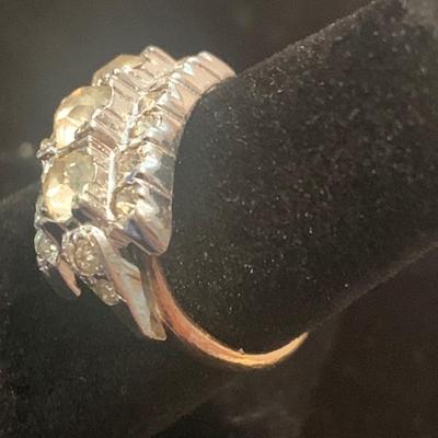 Sterling & Gold Plated Estate Ring
