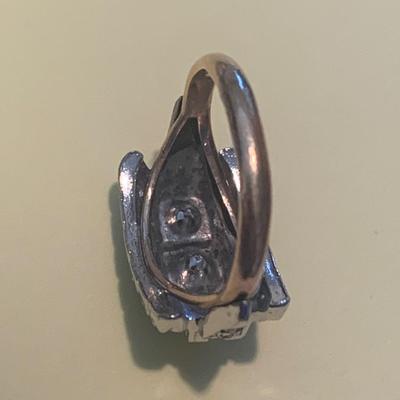 Sterling & Gold Plated Estate Ring
