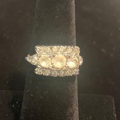 Sterling & Gold Plated Estate Ring