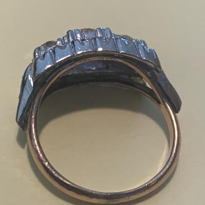 Sterling & Gold Plated Estate Ring