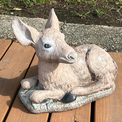 Cement Deer Statue