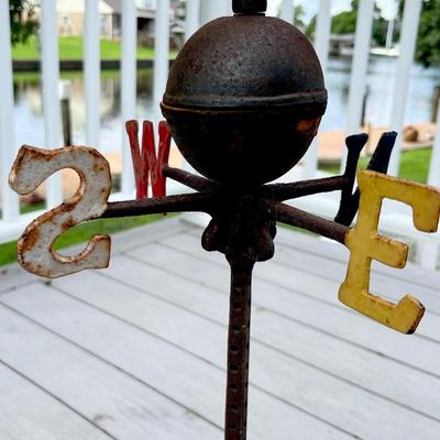 Cast Iron Garden Rooster Weathervane