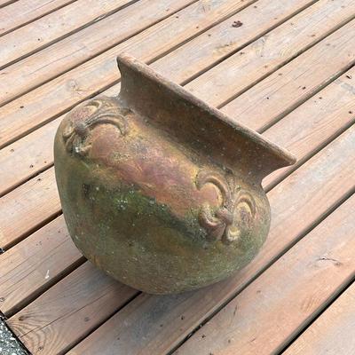Fleur De Lis Terracotta Planter