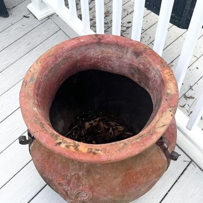 Fleur Dis Li Terracotta Pot On Metal Stand