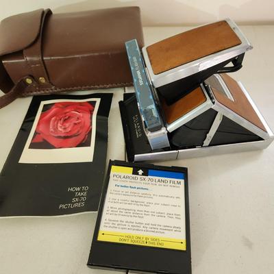 Polaroid SX-70 Camera with Case and Manual