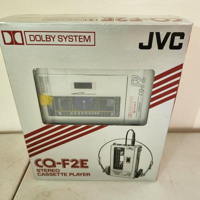 Vintage JVC CQ-F2E Stereo Cassette Player in Box