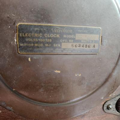 2 Telechron Electric Mantle Clocks