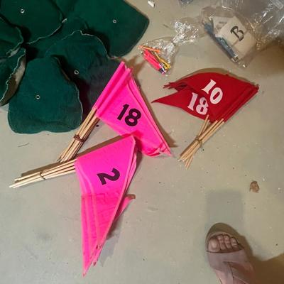 Golf theme table decor