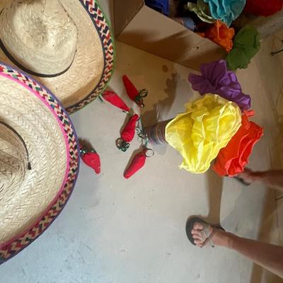 Mexican theme table decor