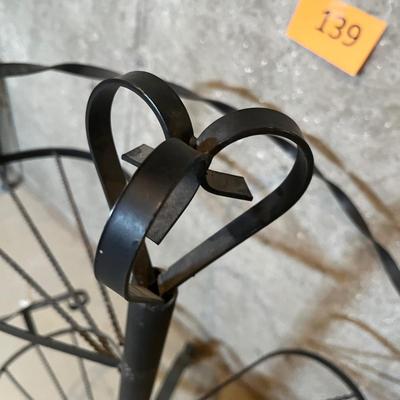 Wrought Iron stair step plant stand