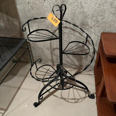 Wrought Iron stair step plant stand