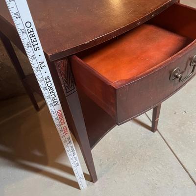 1940s Mahogany finish side table.