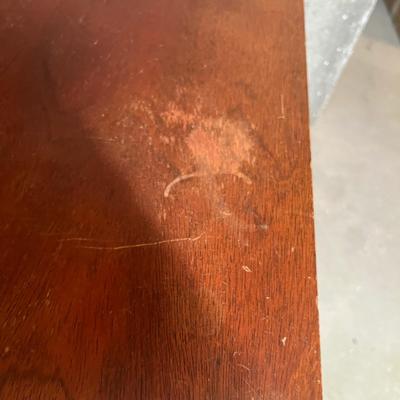 1940s Mahogany finish side table.