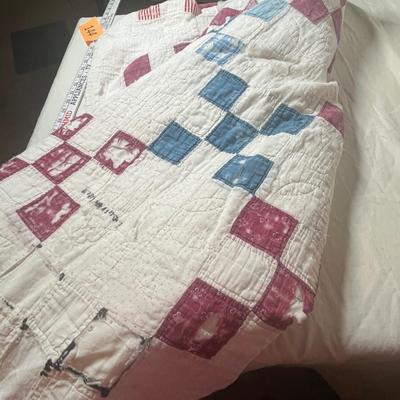 Vintage quilt w/ Otis Bro.s Clothing bag