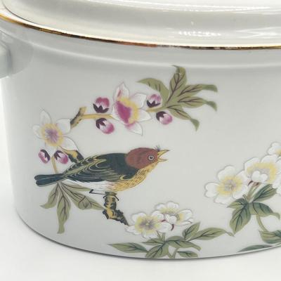 SHAFFORD ~ Chinese Garden ~ Lidded Oven to Table Porcelain Dish