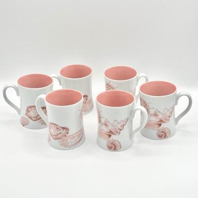 FITZ & FLOYD ~ Coquille ~ Set Of Six (6) Cups