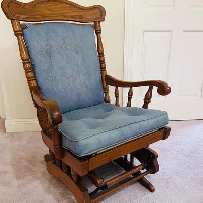 Cushioned Wooden Rocker