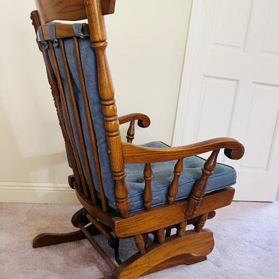 Cushioned Wooden Rocker