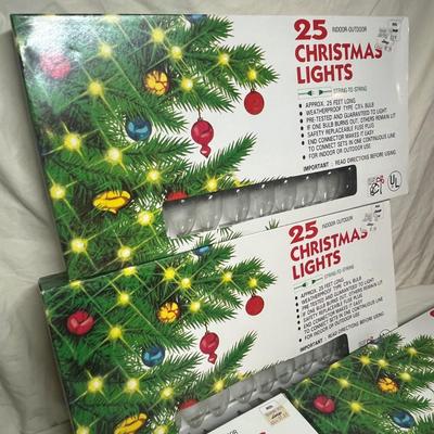Boxes of string lights