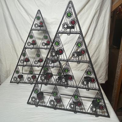 Metal Christmas Tree candle holders