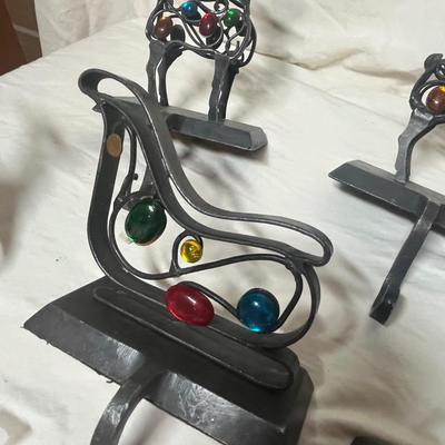 Metal stocking holders