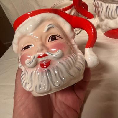 NAPCO Santa pitcher & Mugs